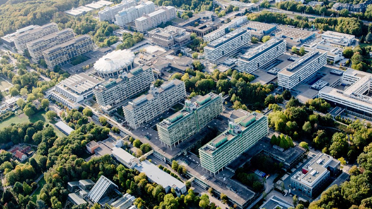Luftbildaufnahme des Campus der Ruhr-Universität Bochum